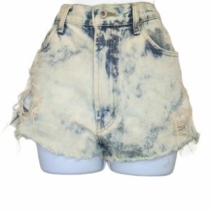 Vintage high waisted distressed Jean shorts